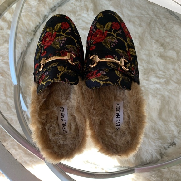 Steve Madden Size 6 Jill Floral Mule Loafer. Excellent pre-like be condition. - Picture 2 of 9